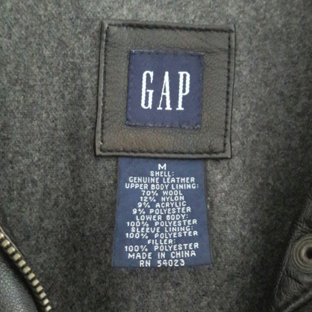 Gap Leather Jacket Vintage - image 2